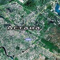 Спутниковая карта Астаны